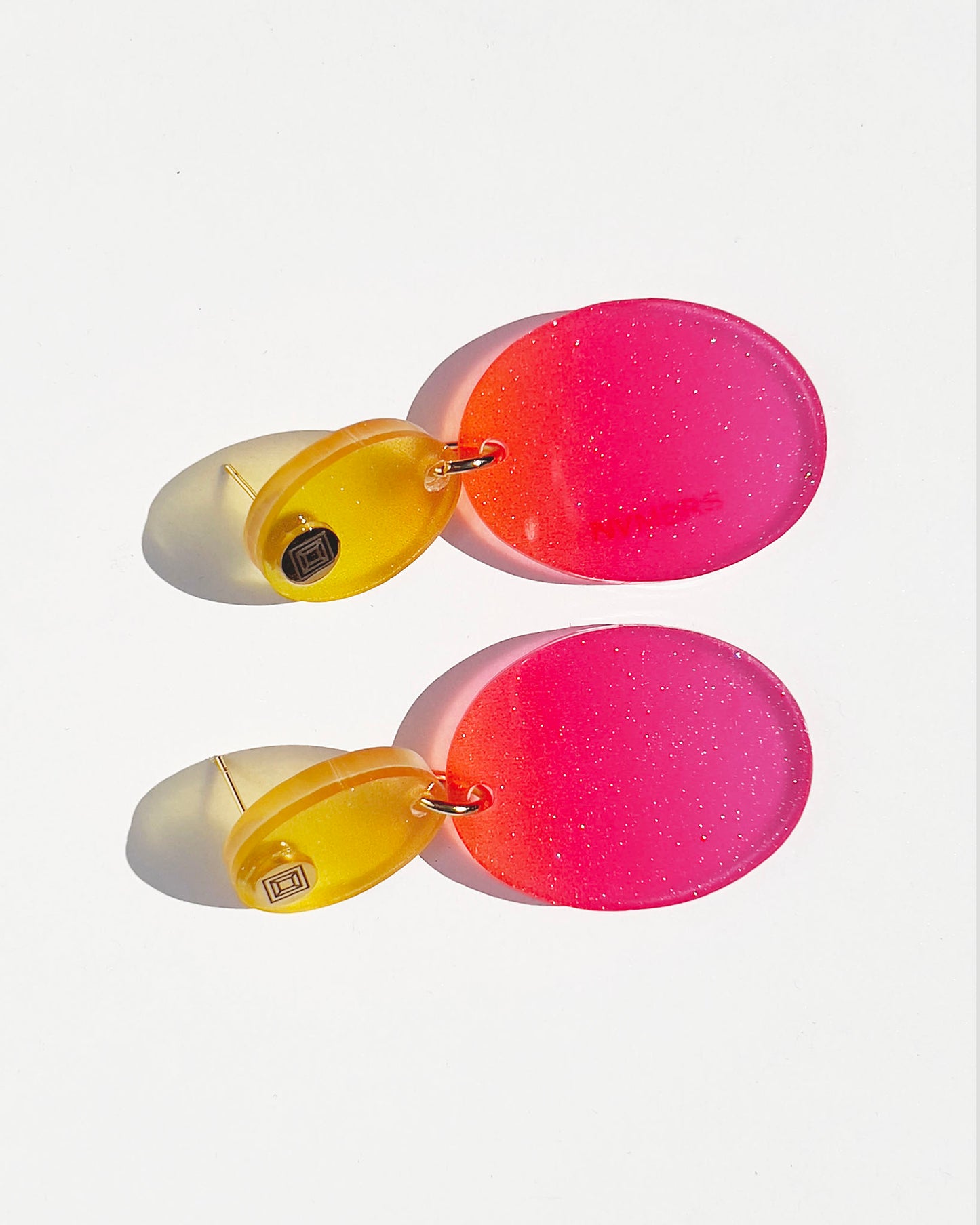 PINK LEMONADE DROPLET EARRINGS