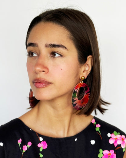 GARDEN BOUQUET ECLIPSE MEDIUM EARRINGS