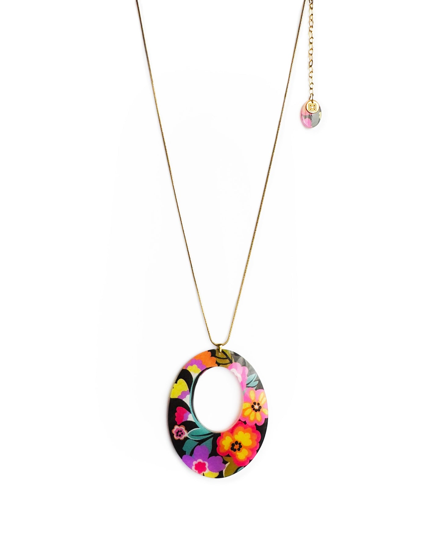 BOTANICAL MEDLEY SOLO ECLIPSE NECKLACE BLACK
