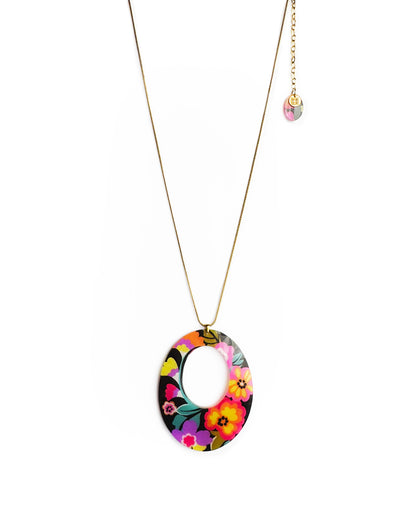 BOTANICAL MEDLEY SOLO ECLIPSE NECKLACE BLACK
