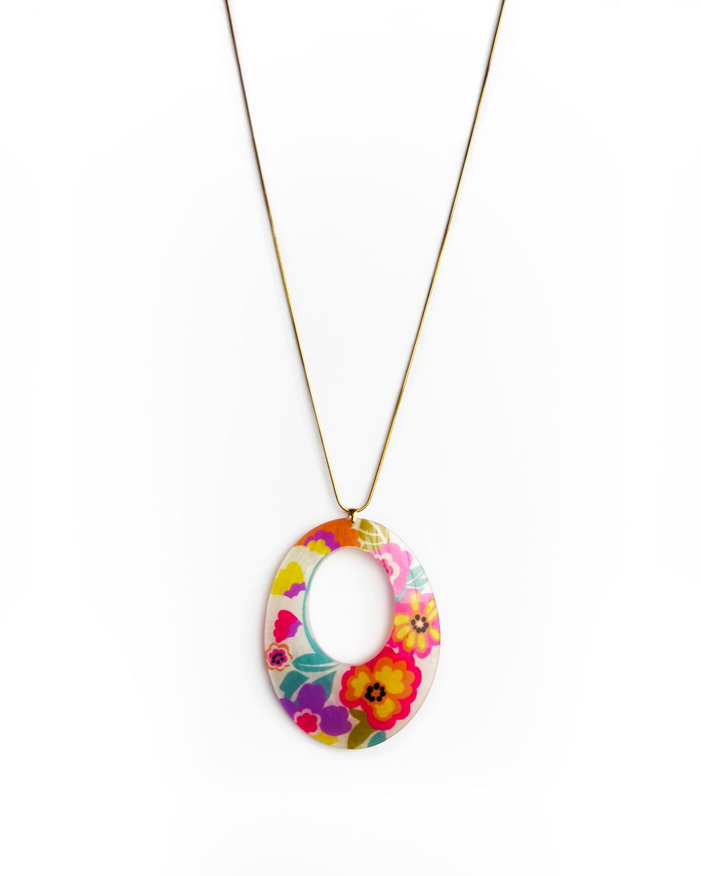 BOTANICAL MEDLEY SOLO ECLIPSE NECKLACE WHITE
