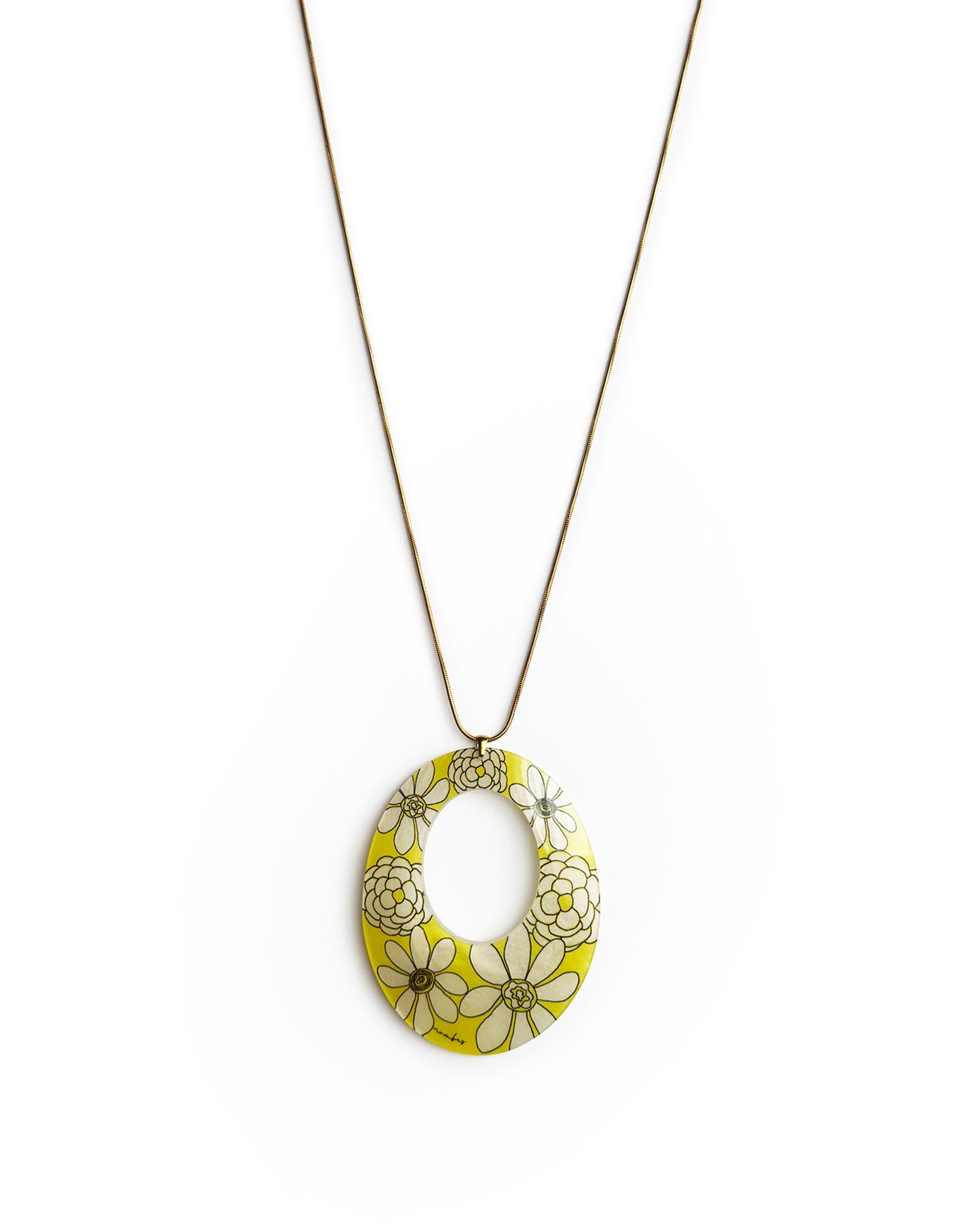 DAISY SOLO ECLIPSE NECKLACE YELLOW