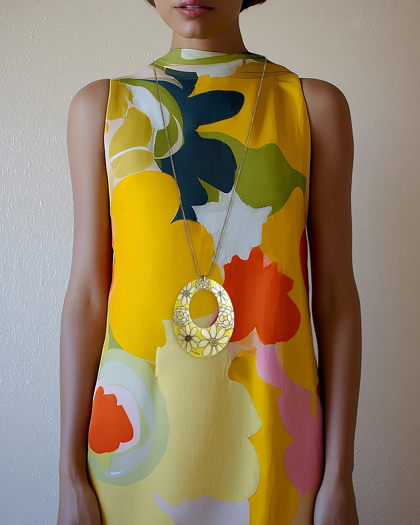 DAISY SOLO ECLIPSE NECKLACE YELLOW