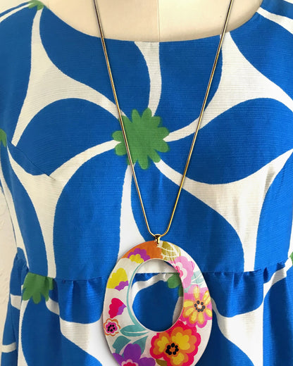 BOTANICAL MEDLEY SOLO ECLIPSE NECKLACE WHITE