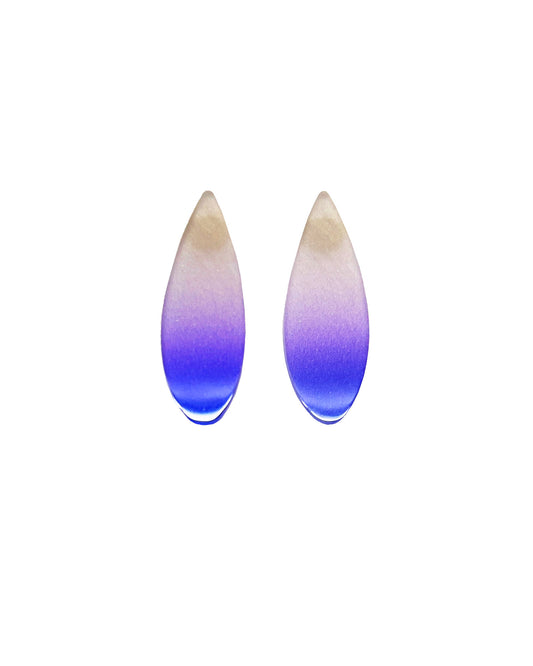 COBALT BLUE ASTER MINI EARRINGS
