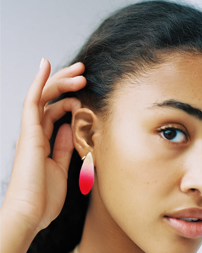 SCARLET ASTER MINI EARRINGS