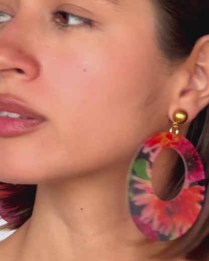 GARDEN BOUQUET ECLIPSE MEDIUM EARRINGS